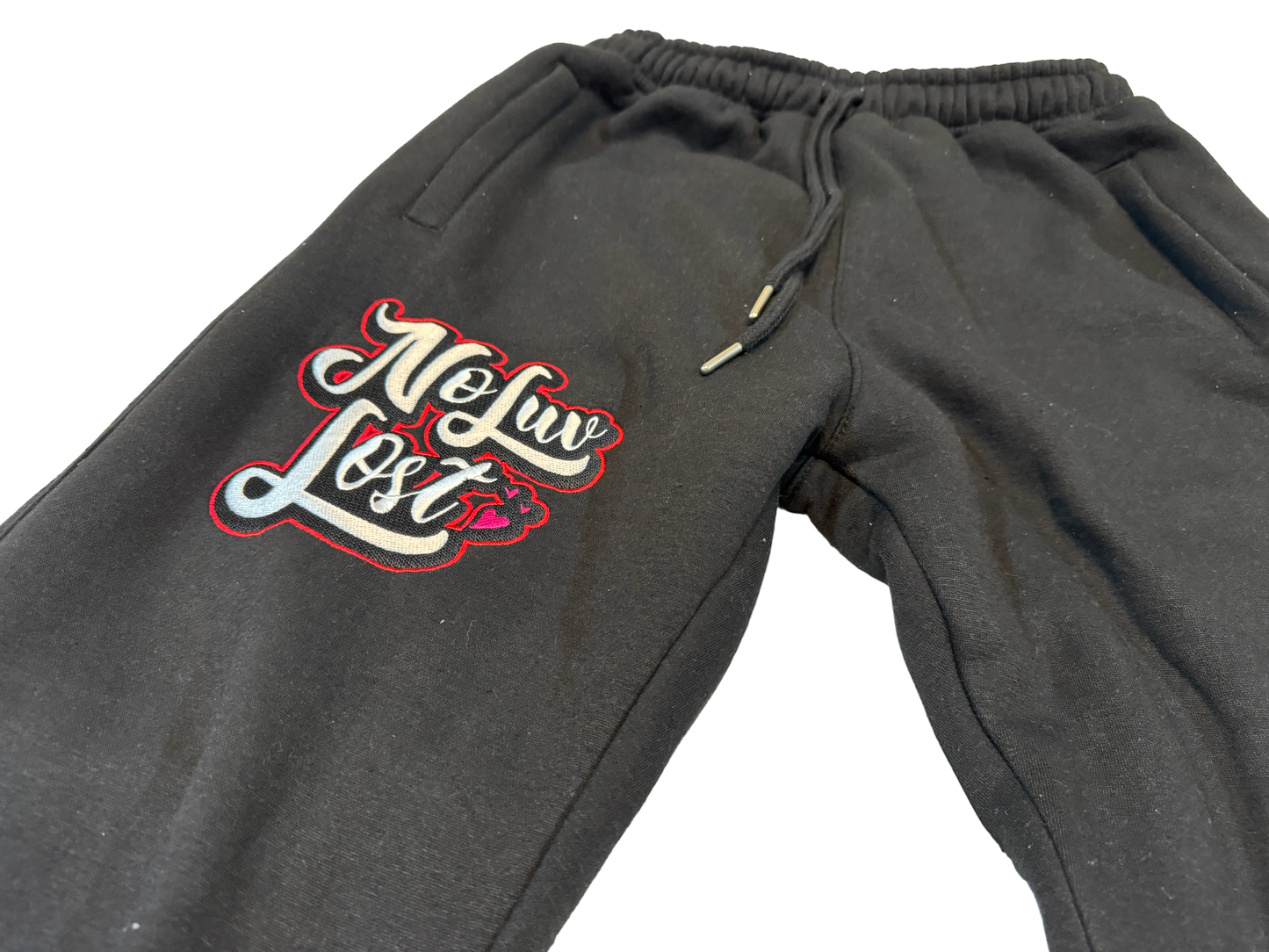 N.L.L Black and Red (Bred) Joggers