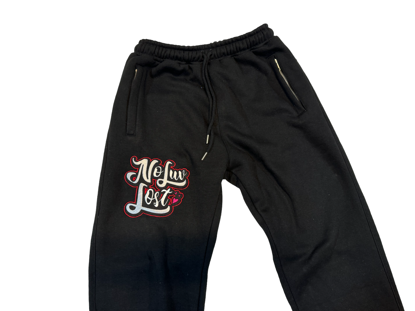 N.L.L Black and Red (Bred) Joggers