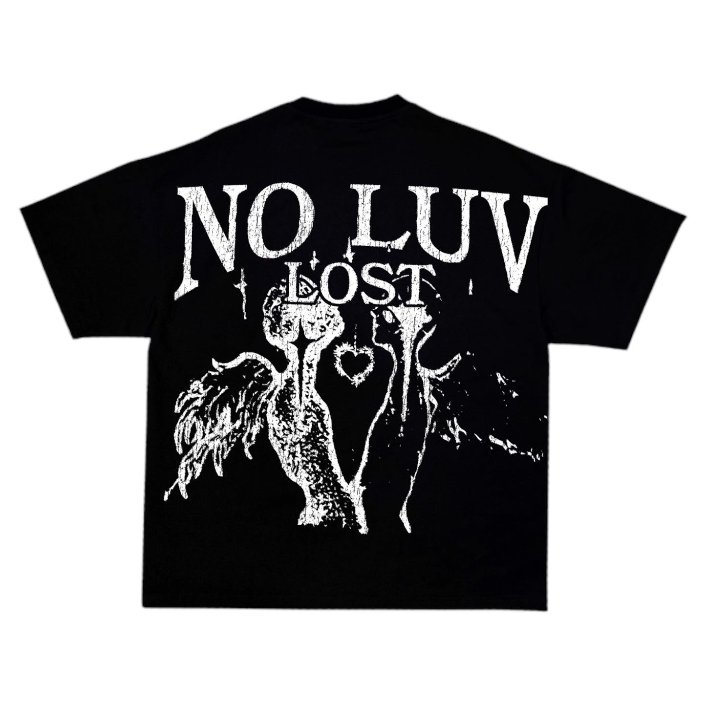 Luv Angels tee (Black/White)