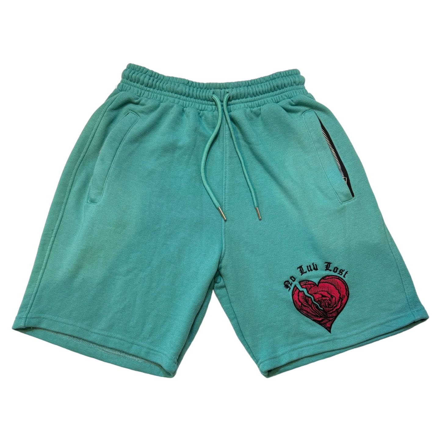 Heartbreak Teal shorts
