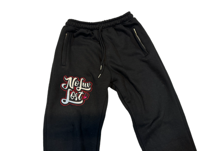 N.L.L Black and Red (Bred) Joggers