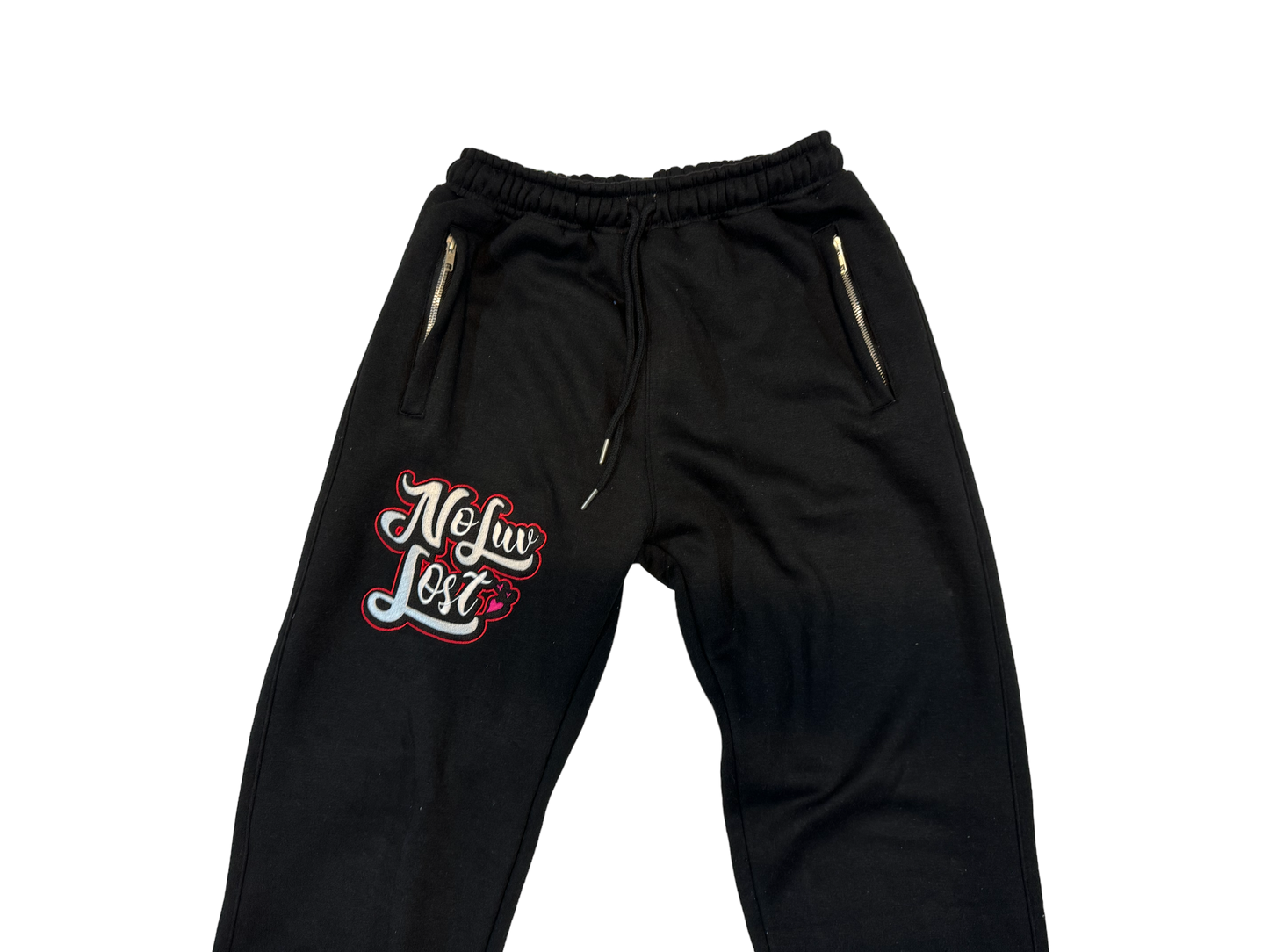 N.L.L Black and Red (Bred) Joggers