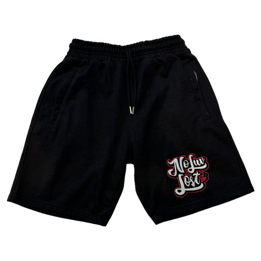 N.L.L Black and Red (Bred) shorts